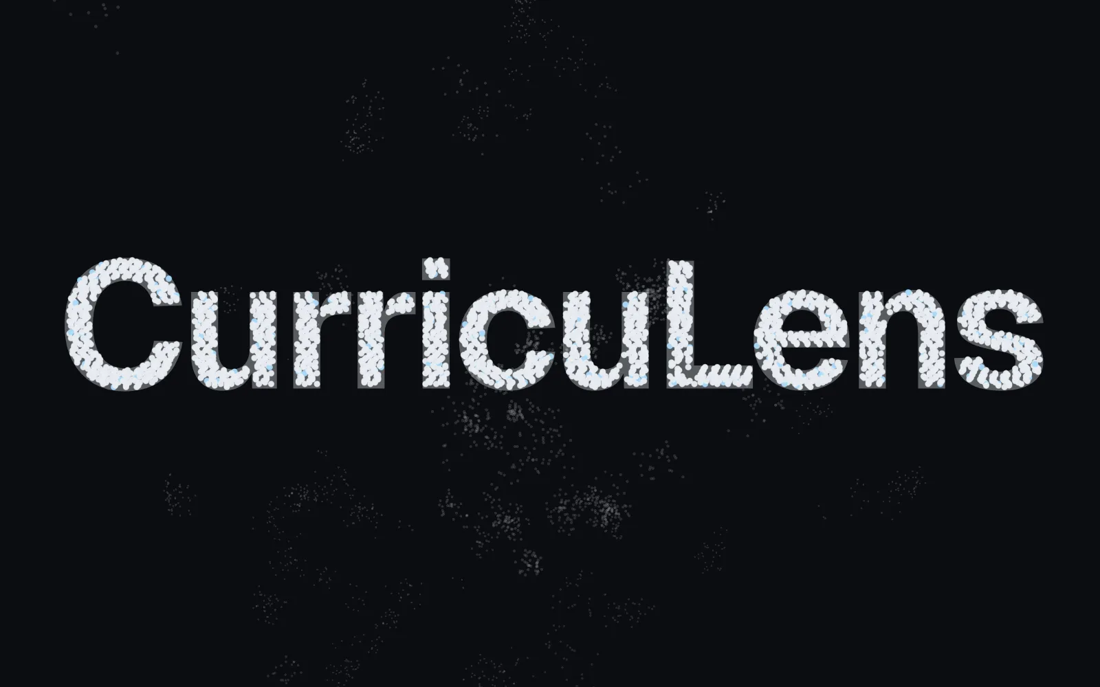 ‘CurricuLens’ drawn in the points of my sentences about CurricuLens